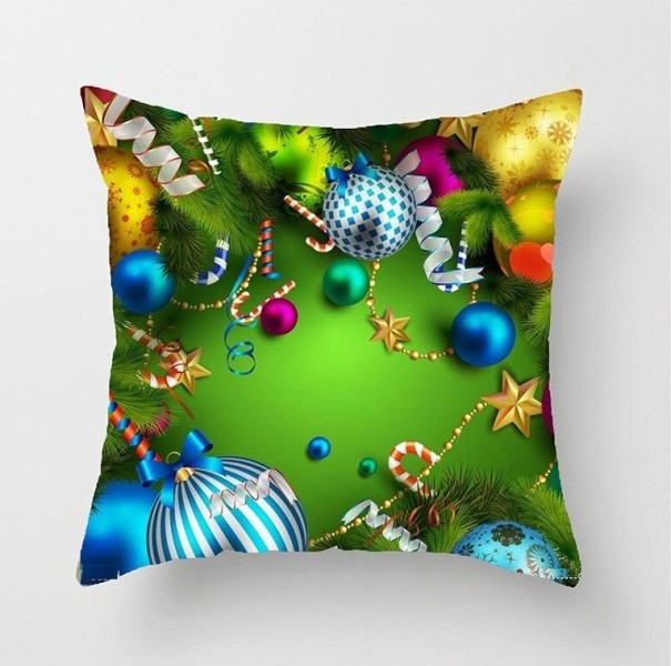 Jouluinen pellavatyynyliina 8