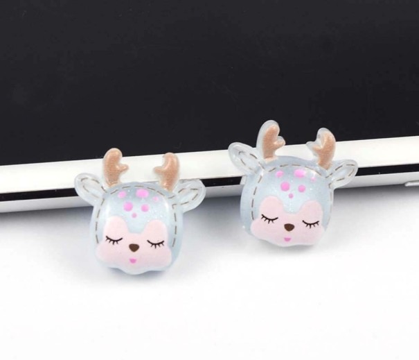 Jouluiset miniporokoristeet 10 kpl vaaleansininen