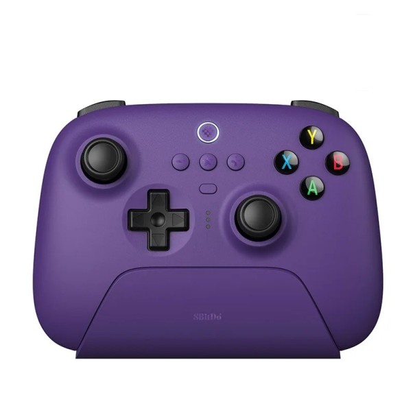 Joystick cu efect Hall Gamepad Controler de joc Bluetooth fără fir pentru PC Steam IOS Android 480mAh 14,7x10,4cm violet