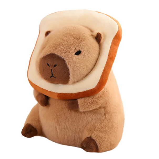 Jucărie de pluș Capybara Toast peste cap Animal de pluș Pâine prăjită Capybara de pluș pentru copii Decoratiuni pentru copii de pluș 30cm 1