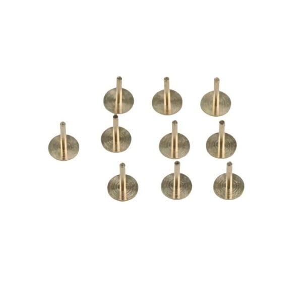 Juego de 10 pies de repuesto para esfera de reloj de 0,6×4 mm para reparación de esfera Diámetro de la base 3 mm Piezas de repuesto para fijación 1