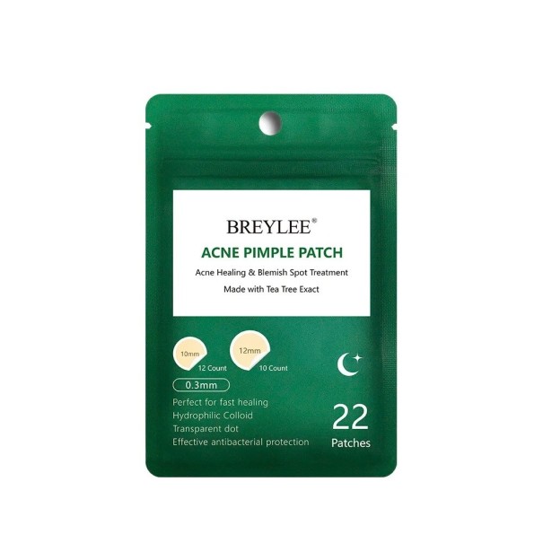 Juego de 22 pegatinas para eliminar el acné en tamaños de 10 mm y 12 mm. Parche nocturno para eliminar espinillas. Mascarilla facial impermeable para el acné durante la noche. 1