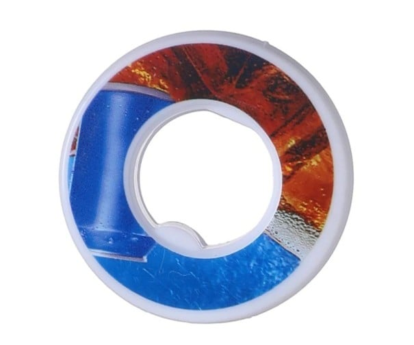 Juego de 3 anillos saborizantes para botella Cola 4 cm accesorio de plástico para la tapa de botella deportiva sabor a refresco de cola complemento 1