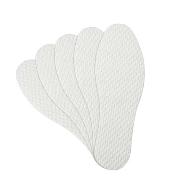 Juego de 3 pares de plantillas para zapatos Color blanco Acolchado suave Absorción de impactos Comodidad transpirable Forma ergonómica Adecuado para uso diario 43