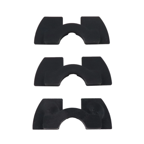 Juego de 3 piezas de amortiguadores de vibraciones para patinete Xiaomi Mijia M365 Pro 0,6/0,8/1,2 mm Almohadillas de goma para reducir el ruido y el desgaste negro