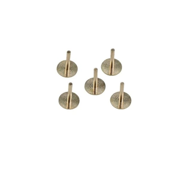 Juego de 5 pies de repuesto para esfera de reloj de 0,6×4 mm para reparación de esfera Diámetro de la base 3 mm Piezas de repuesto para fijación 1