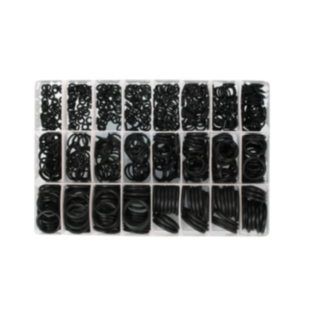Juego de 740 piezas de juntas tóricas para refrigerantes R134a y R12, HNBR, color negro, para reparaciones de sistemas de aire acondicionado 1