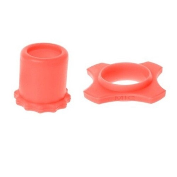 Juego de fundas antideslizantes para micrófono salmón