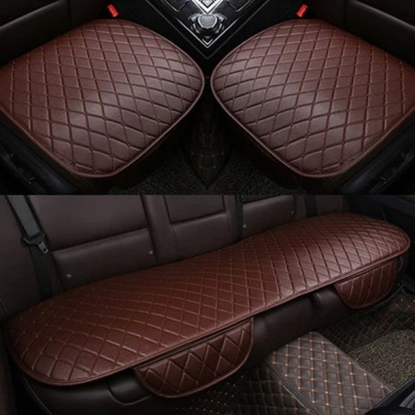 Juego de fundas para asientos de coche 3 uds. Z166 marrón
