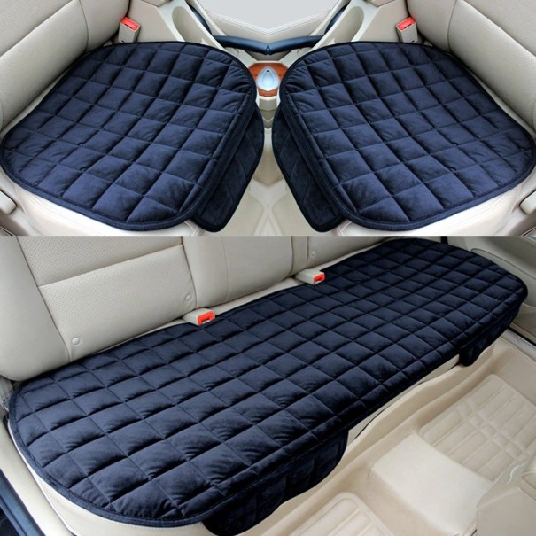 Juego de fundas para coche 3 uds. Z162 negro