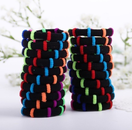 Juego de gomas para el pelo de colores - 20 uds. 4