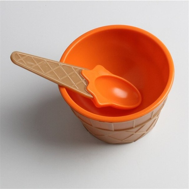 Juego de helado 2 piezas naranja