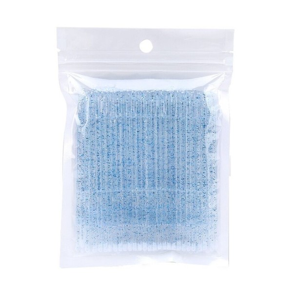 Juego de microcepillos para pestañas P3312 azul 100 uds.