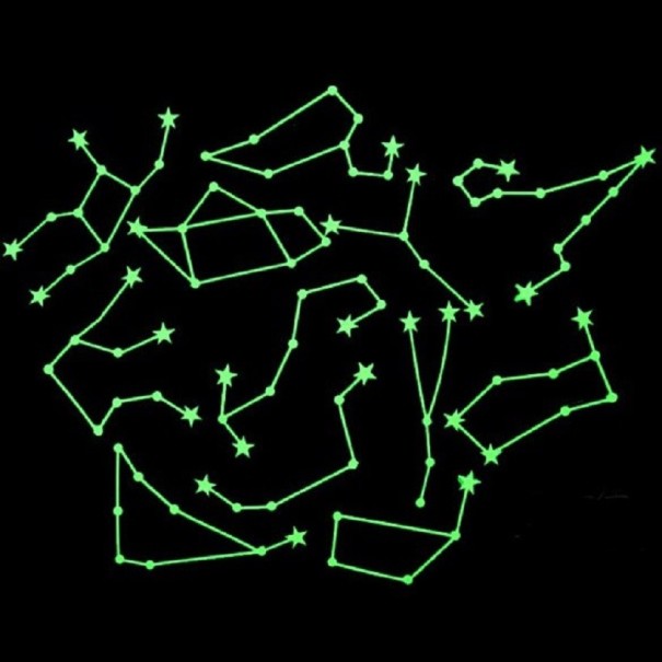 Juego de pegatinas que brillan en la oscuridad 5