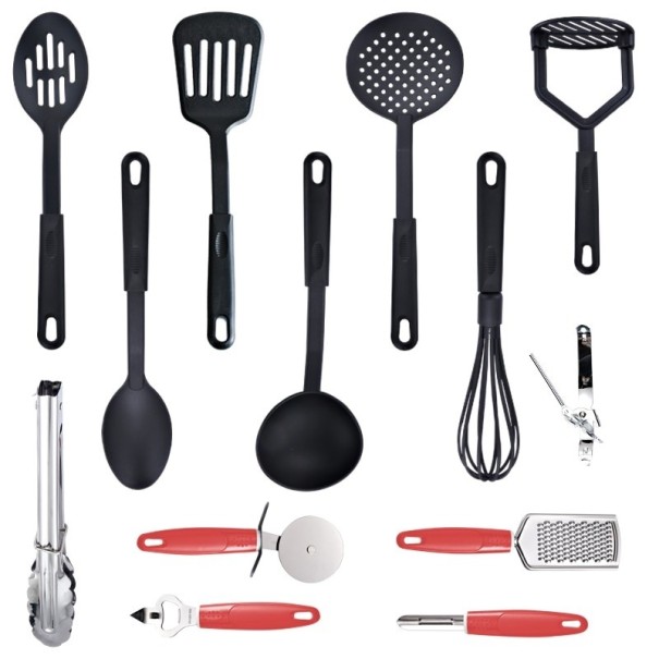 Juego de utensilios de cocina 13 piezas rojo Juego de utensilios de cocina 13 piezas rojo