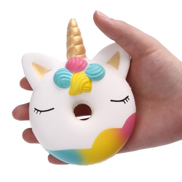 Juguete antiestrés unicornio blanco