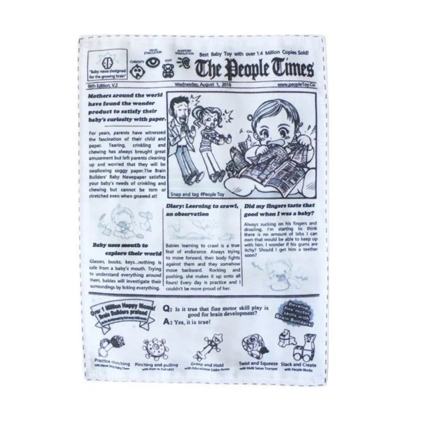 Juguete chirriante para morder para perros 25 x 18 cm Juguete de papel para mascotas en forma de periódico Juguete crujiente para perros 1