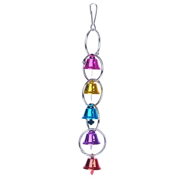 Juguete colgante con cascabeles para pájaros 1