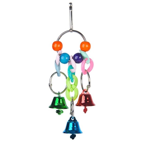 Juguete colgante con cascabeles para pájaros 3