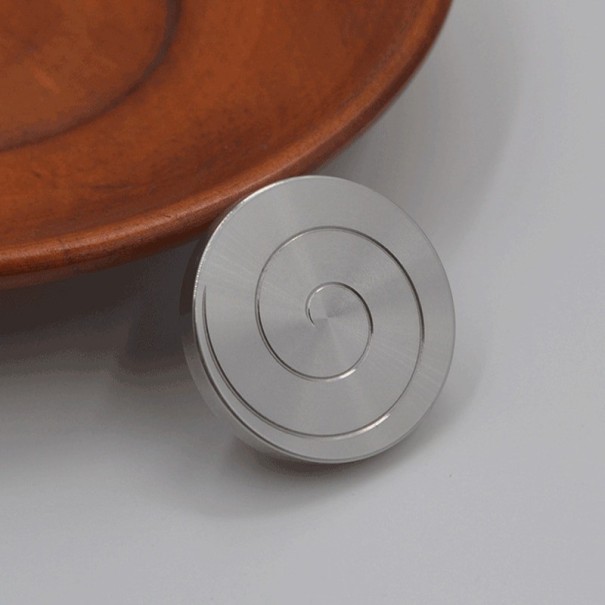 Juguete de mesa giratorio antiestrés plateado