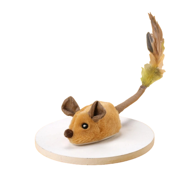 Juguete interactivo con forma de ratón para gatos, juguetes de peluche que se mueven solos, juguetes eléctricos para gatos, ratón inteligente 1