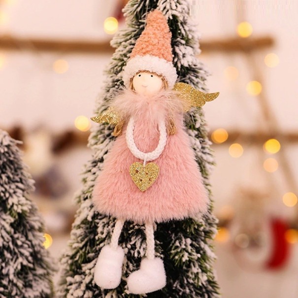Juldekoration hängande ängel Z305 rosa