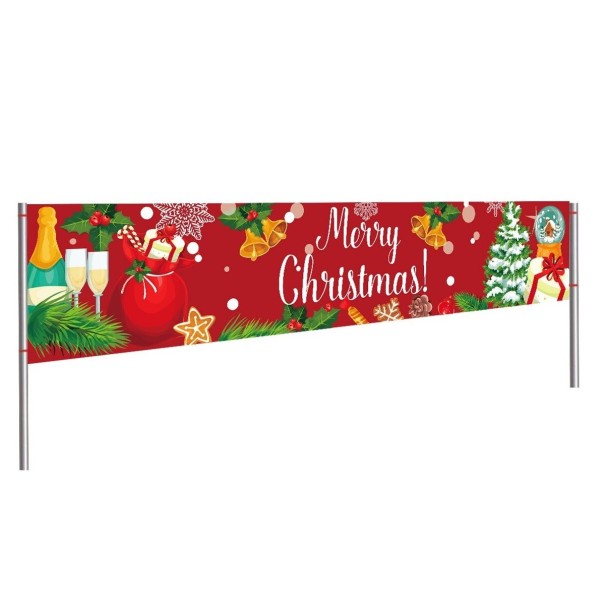 Julebanner 200 x 40 cm P4093 2