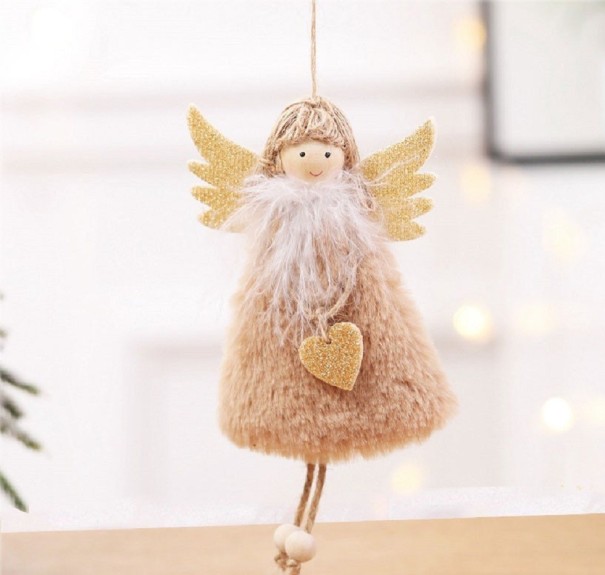 Juledekoration Engel beige
