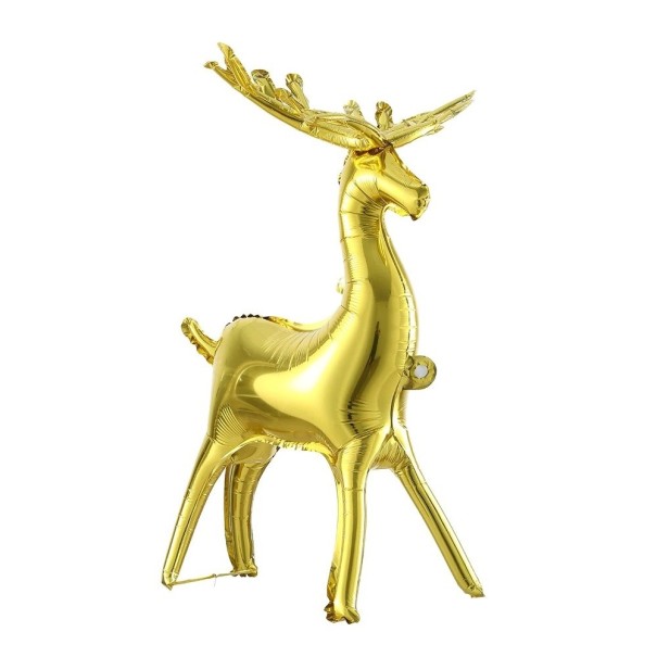 Julefolieballon hjort P4056 guld