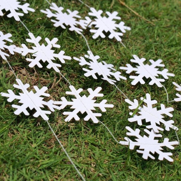 Julgirlang med snöflingor 7