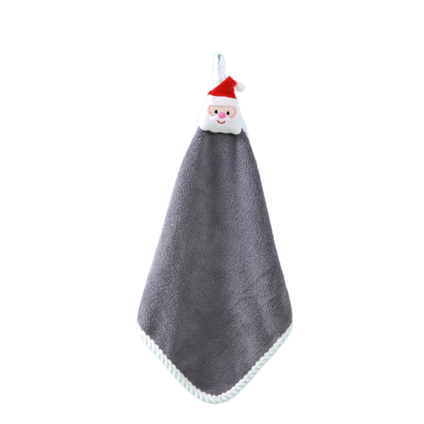 Julhandduk 30 cm grå