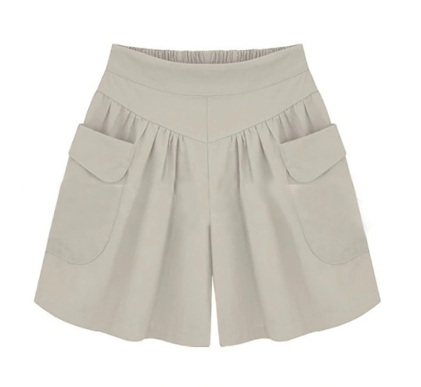 Julie Damen-Shorts – Übergröße creme 4XL