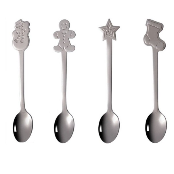 Julskedar 4 st silver