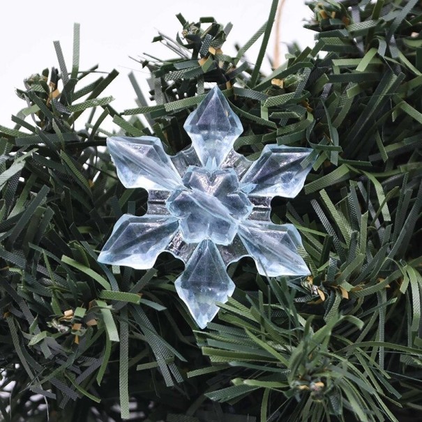Julsnöflinga prydnad 10 st ljusblå 4,5 cm