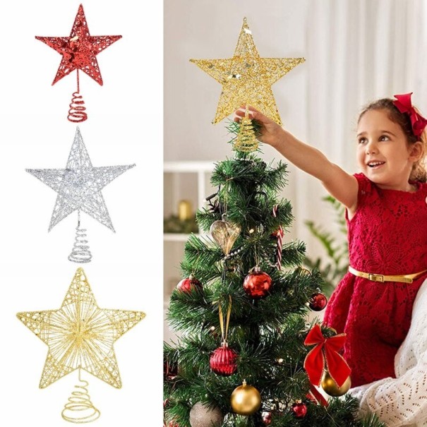 Julstjärna på granen