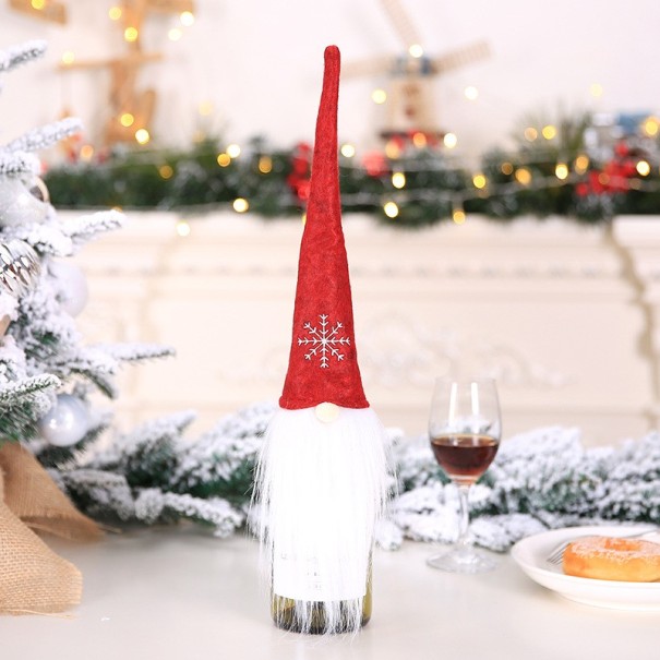 Jultomteflaskskydd röd