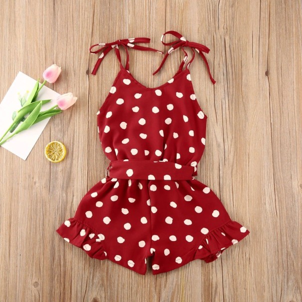 Jumpsuit för flickor med prickiga L1319