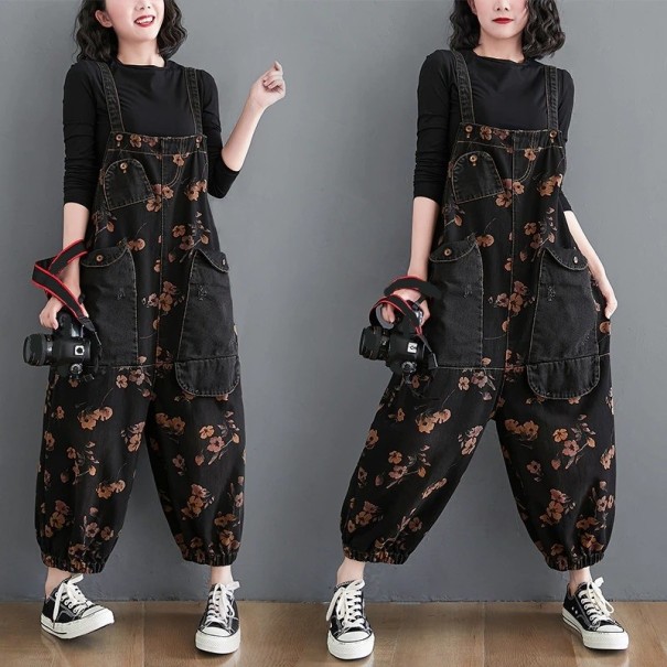 Jumpsuit för kvinnor med blommor A2546