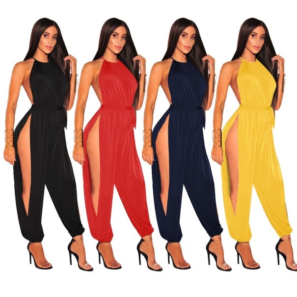 Jumpsuit för kvinnor med hög slits