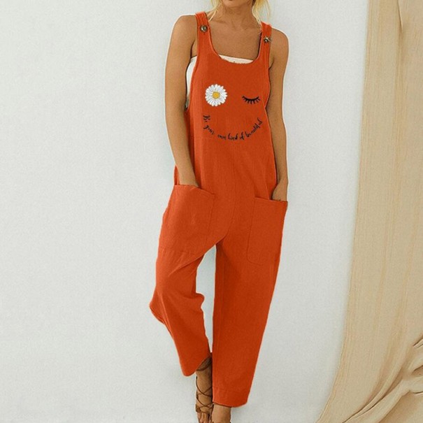 Jumpsuit för kvinnor med smiley face