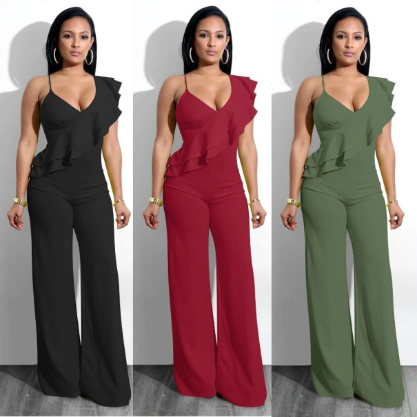 Jumpsuit för kvinnor med volanger