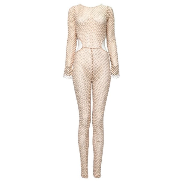 Jumpsuit i mesh för kvinnor XS