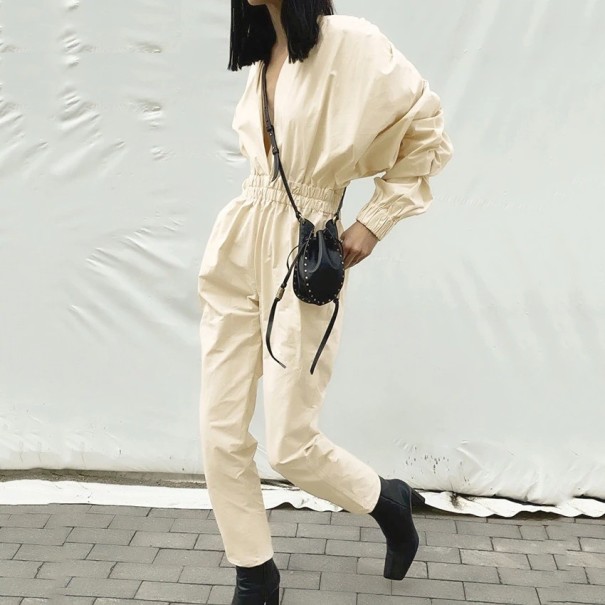 Jumpsuit med hög midja för kvinnor