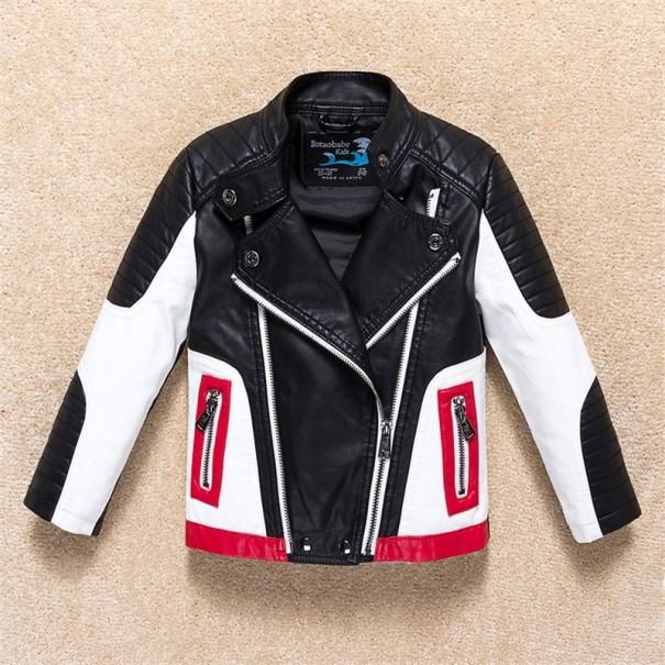 Jungen-Lederjacke J1932 schwarz 6