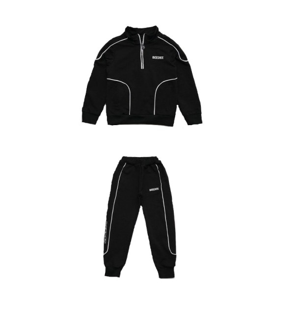 Jungen-Trainingsanzug-Set L1648 schwarz 8