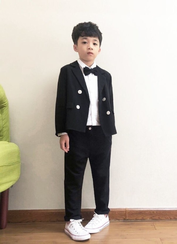 Jungenanzug B1306 schwarz 3