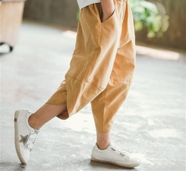 Jungenhose L2260 dunkelgelb 8