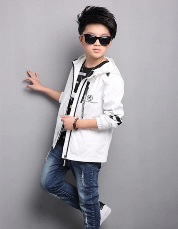 Jungenjacke L2076 weiß 14