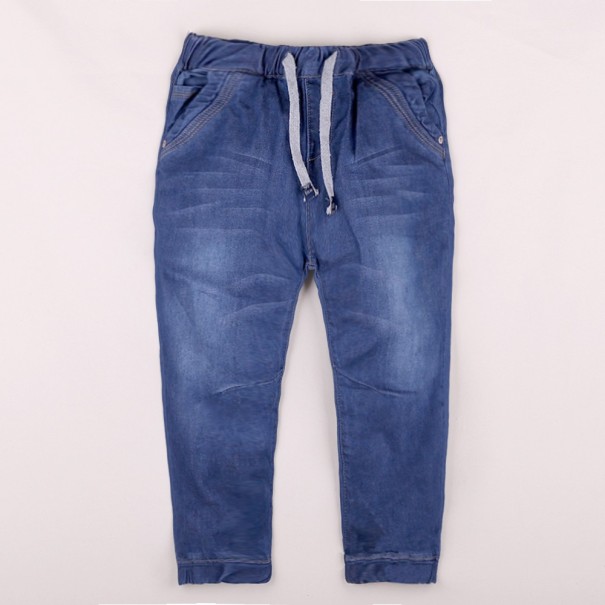 Jungenjeans mit Schnürsenkeln J1324 dunkelblau 3