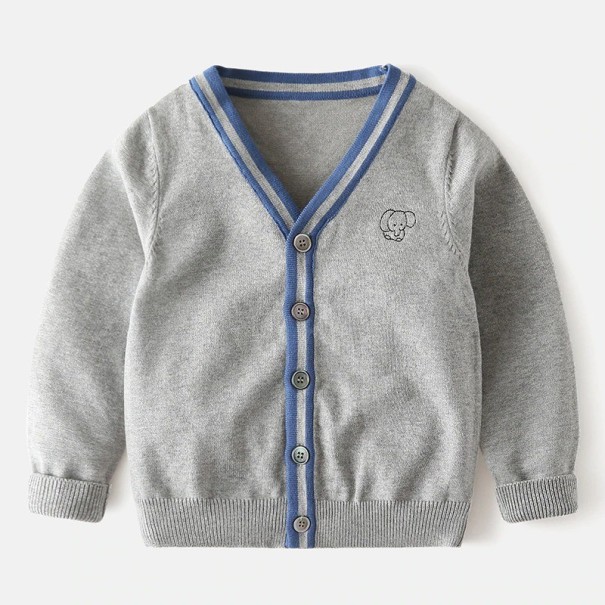 Jungenpullover L989 grau 7